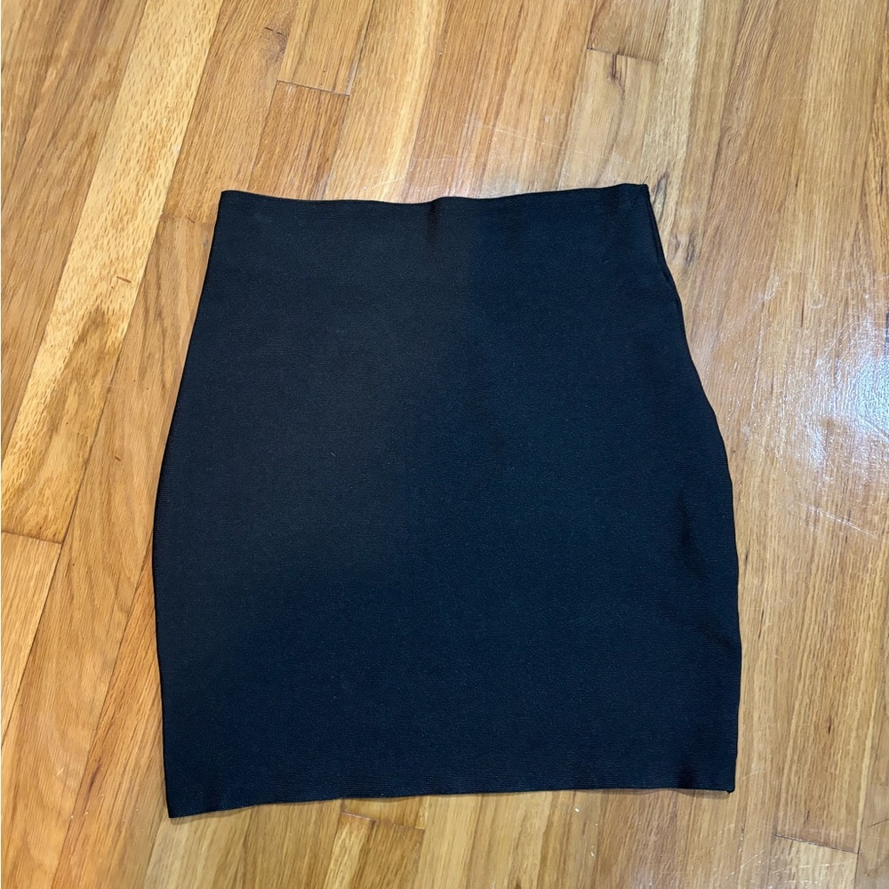 Brand: Wow Couture World of Women, Size: M, Bodycon Mini Skirt, Black